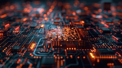 Circuit board abstract design illustration