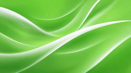 Green abstract flowing lines, modern background design for digital art use
