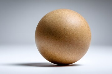 Simple Egg Standing On Plain White Surface