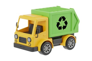 Toy Recycle Truck Promoting Environmental Awareness and Sustainability for Educational and Playtime Activities a Symbol of Green Initiatives