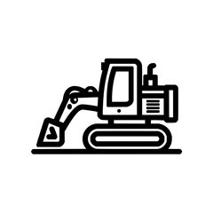 Vector digger, excavator and loader