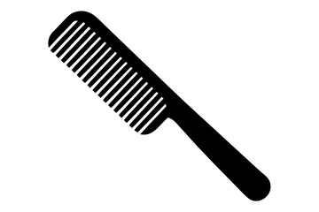 comb  black silhouette vector,hair comb icon vector