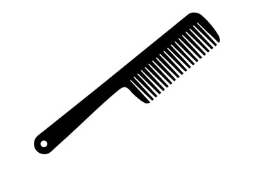 comb  black silhouette vector,hair comb icon vector