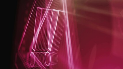 Alert warning and security breach alert symbol abstract digital concept. Global network and cyber technology background seamless and looped 3d animation. - Powered by Adobe