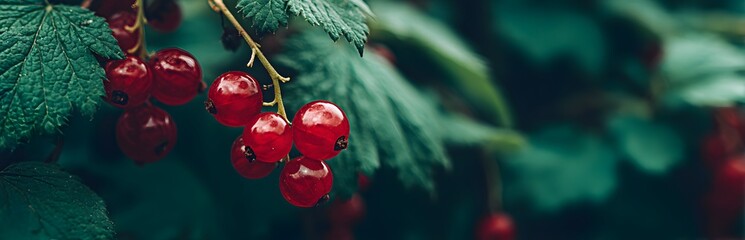 Red Currants on the Bush