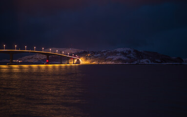 Beautiful island of Summary, Norway, in winter © naturenow