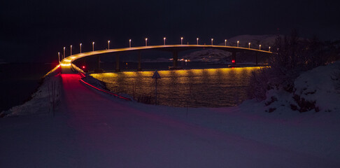 Beautiful island of Summary, Norway, in winter © naturenow