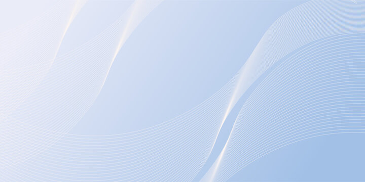 Light Blue Gradient Background with Flowing Lines and Subtle Curves for Clean,  illustration, wave, art, minimal, banner, futuristic,
