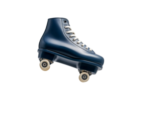 Classic Blue Roller Skate with White Laces