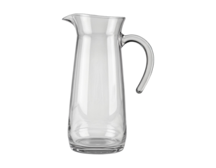 Empty Clear Glass Water Pitcher