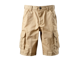 Men's Khaki Cargo Shorts for Casual Summer Wear