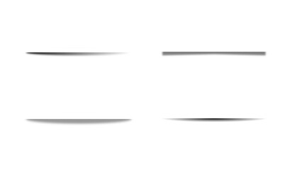 gray black drop shadow effect png set on transparent white background for design project