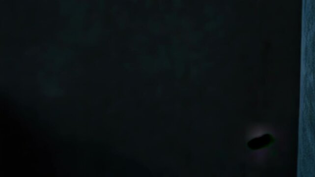 Video A close-up view of a person's face wearing a colorful clown mask, suitable for use in humor-related content