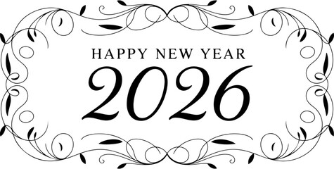 2026 celebration vector icon set