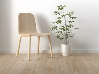 Chair and Plant Simplicity