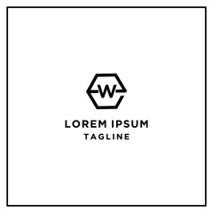 ew or we hexagon logo