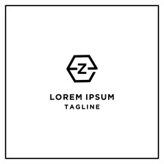 ez or ze hexagon logo