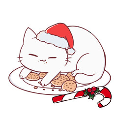 Christmas Cat Cookies