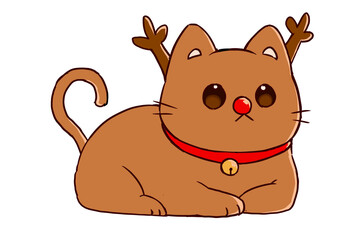 Christmas Cat Deer