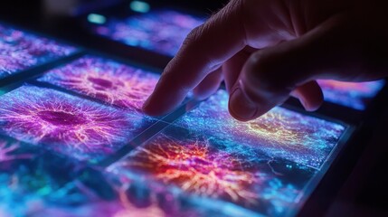 Touch Interaction with Futuristic Digital Display