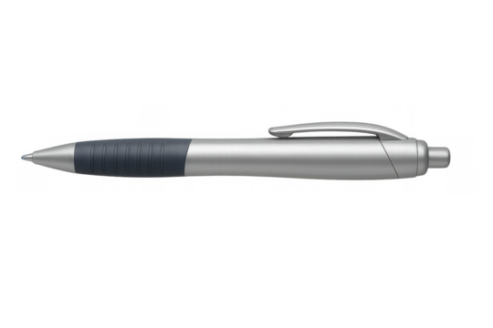 Ballpoint pen, writing instrument for office, school, business. Retractable click pen for everyday stationery supplies