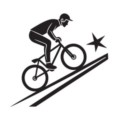 Fototapeta premium BMX Street Rider Grinding Rail Moment Silhouette