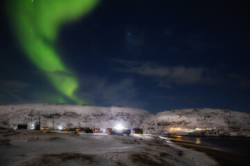 Aurora borealis in Teriberka