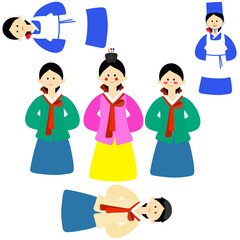 Korean tradition, traditional wedding, marriage, hanbok, woman, female character, royal court lady, Joseon era, palace maid