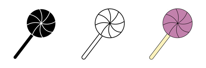 Candy set icon,  sign. vector illustration on white background