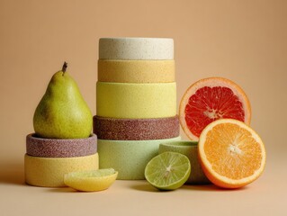 Minimalist Breakfast Still Life with Ceramic Bowls