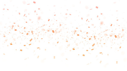 Festive confetti falling, creating a celebratory atmosphere, isolated on transparent background perfect for adding joy to designs isolated on trasparent background