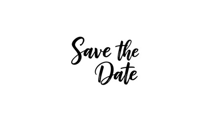 Elegant 'Save the Date' Calligraphy for Wedding Invitations and Announcements