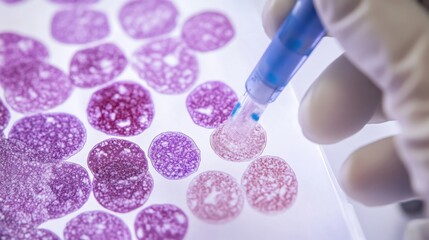 Microscopic Analysis of Colorful Cell Samples