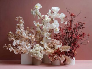 Winter Bloom Elegance Moody Floral Still Life in Soft Natural Light