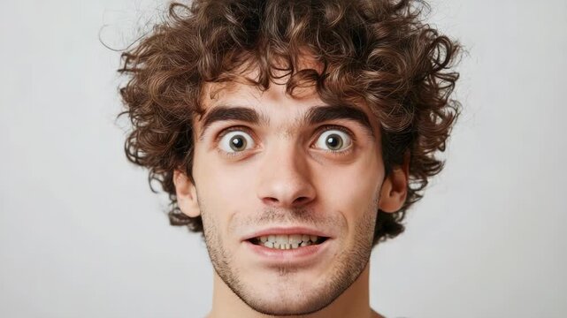 Video A person's reaction captured in a close-up shot, often used in social media posts or to add emotional impact to a story