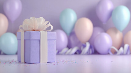 easter eggs and gift box