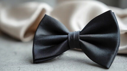 black bow tie