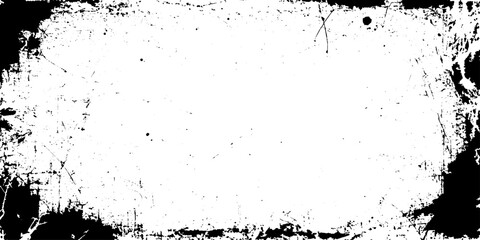 abstract overlay old stained rough scratched Distressed grunge border frame with rugged vintage edges for bold abstract background layouts.