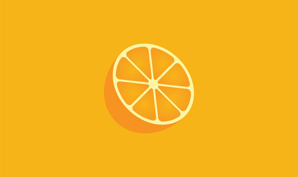Orange Fruit vector illustration.