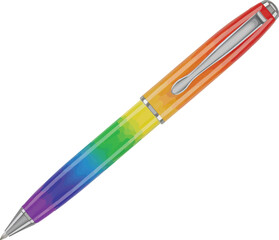 Rainbow pen for creative writing and colorful notes