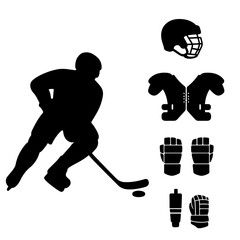 hockey player silhouette