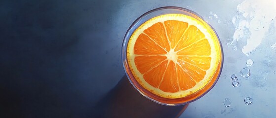 Elevated Cocktail Garnished with Fresh Orange