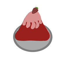 red christmas Milk pudding 