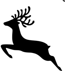 silhouette black symbol deer 