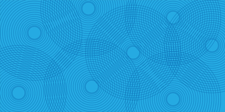 blue geometric abstract background overlap layer on bright space with lines effect decoration. Modern graphic design element circles style concept for banner, modern vector arts