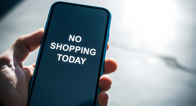 Hand holding a smart mobile phone with a digital text message on the screen for online business communication