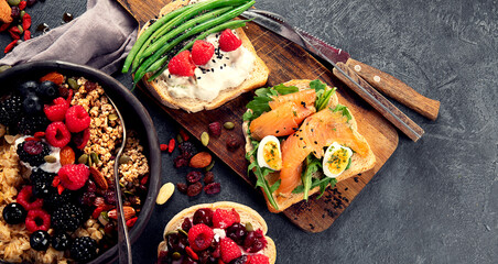 Healthy eating. Vegetarian food concept.