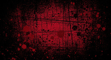 Dark crimson red abstract grunge background with distressed texture and subtle bokeh effects creating a moody and dramatic atmosphere