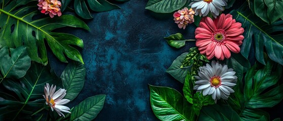 Exquisite Top View of Fresh Blooms