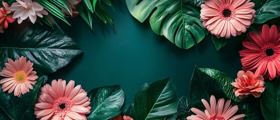 Elegant Top View Floral Arrangement